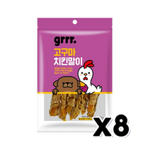 그르르 고구마치킨말이 강아지영양간식 80g x 8개, 단품