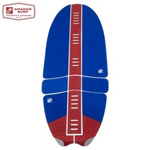 스킴보드 ananas 서핑 wakesurf skimboard foilboard 카이트 서핑 보드 데크 카펫 패드 세트 eva 논슬립 트랙션 프론트 테일 그립 패드, 테두리와 파란색