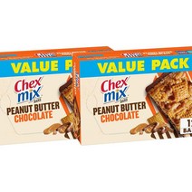 Chex Mix Snack Bars 첵스믹스 피넛 버터 초콜릿 13.5 oz 384g 2팩