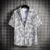 하와이안 꽃 남방 반티 파인애플 무니 셔츠 바강스룩 휴양지룩 뉴 여름 비치 남성 반팔 하와이 플로랄 프린트 캐주얼 탑스 빅 사이즈 5