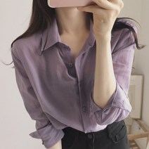 [바니드] 여성셔츠 긴팔 블라우스 여름 린넨남방 0404