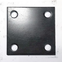 베이스판 120x120x6t 플레이트 앙카 지지대판 고정판 철판 화스너, 1개
