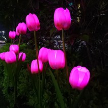 신성나라 태양광 튤립 정원등 LED 조화 꽃조명 화단 정원 베란다 꾸미기 야외등 잔디정원등, 블루