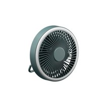 캠핑실링팬 천장실링팬 천정형선풍기 샤오미 USB 충전식 천장 팬 원격 제어 360 ° 회전 3 속도 바람 책상 매달려 팬 야외 캠핑, 녹색