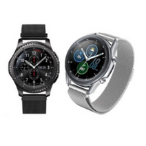 삼성 갤럭시워치호환 42MM 46MM 메탈 자석 매쉬 스트랩 밴드 시계줄 SM-R800 SM-R810, 실버, 자석메탈시계줄(20MM)