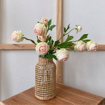영이오브제 동글동글 라넌큘러스 인테리어 조화 부쉬 4colors, 베이비핑크