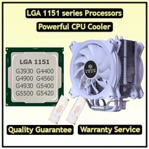 CPU쿨러 공냉식쿨러 lga 1151 프로세서 cpu 쿨러 포함 펜티엄 g4400 cpu g4560 g5500 셀러론 g3930 cpu g4930 g4950 인텔 cpu용 열, g5420 및 쿨러