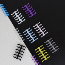 6공 셀프 제본 바인더링 루즈링 클릭링 10mm DD-11836, 상품선택, 블루