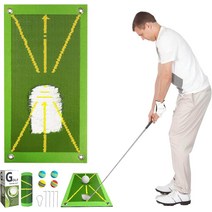 골프 훈련 타격 연습 매트 야외 실내, 얇은 바닥