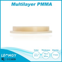 CAD/CAM Multilayar PMMA dental AG치과재료 치아보철 임시심미보철 Bar attachment 틀니소재 기능성 치과 전용 임시 크라운 렌차오미학적, AMANN GIRRBACH, C1, 30mm
