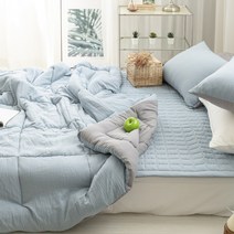 해밀홈 부드러운 차렵이불+패드+베개커버