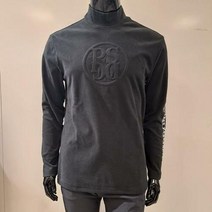 이랜드 [파사디골프]인천논현 파사디 남성 따뜻하고 터치감 좋은 겨울 기모 티셔츠 Q22WTP05H1BK_ 인천논현점, 블랙/105_2