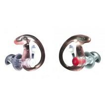 SureFire EP3 Sonic Defenders 필터 이어플러그 이중 플랜지 디자인 재사용 가능 투명 라지