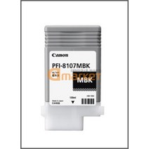 Canon 정품플로터잉크 PFI-8107MBK Matt Black IPF-681 130ml iPF681