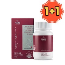 제이에스팜 rTG오메가3 플러스 500mg 1+1행사, 2개, 60캡슐