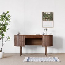 [블랙러버] 다크 A형 슬라이드화장대 다크러버 1400