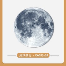 지구 행성 달 화성 led 현대 침실 거실 램프 문램프 장식 벽화 행성 별 예술 인스타, B + 50x50cm + 플러그+리모컨+크리스탈표면
