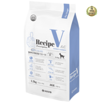 라이브잇 유한양행 Recipe V 반려견 처방식사료, 8개, 1.2kg, 알러지+피모