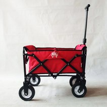 유라 아웃도어 캠핑카 접이식 슈퍼마켓 장보기 캐리어 카트 작은 짐카트, 미니 베이직 레드