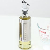 원터치 내열유리 오일병 350ML, 스텐오일병 350ml