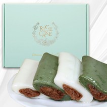 시루조아 [시루조아] 2색앙꼬절편 20개입(흰10개+쑥10개) 1.4kg 떡 민트 선물세트, 2종 앙금절편 20개입 민트박스