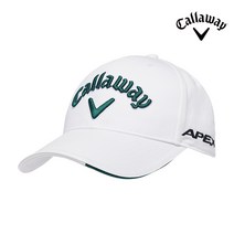 캘러웨이 2023 CG 투어 남성용 골프모자 화이트그린, 단품