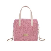 뜨개가방 만들기 망스티치 코바늘 가방뜨기 키트 DIY 버킷백 토트백, C.스티치 버킷백, 핑크