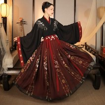 남자 생활 개량 계량 한복 여자 드레스 중국 전통 Hanfu 의상 고대 한 왕조 동양 공주 레이디 우아함 당나라 댄스 착용