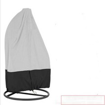 흔들 의자 야외 방수 정원 가구 스윙 지퍼 보호 발코니 커버 계란 D30, Black Gray+115x190 Single