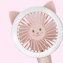 파인윈드 LED 꼬리 핸드선풍기 FAN-101 ㅣ핸디선풍기, 둥근귀 색상랜덤