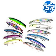 fishLURE 미노우 플로팅타입 농어 배스낚시 선상루어, 12cm - Blue, 17.5g