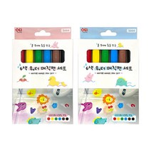 싸인펜 노마르지싸인펜 싸인펜세트, 6색 워터매직펜세트(8개)
