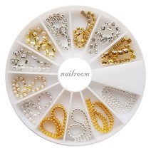 네일 볼줄 체인 커브스터드 세트 모음 / 진주 네일아트 네일체인 네일볼줄, 1개, [no. 158] 볼줄체인세트V