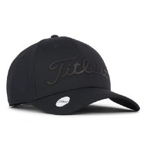 타이틀리스트(Titleist) 골프 모자 남성 플레이어 볼 마커 캡 HJ22CCM BKWT, 블랙 블랙