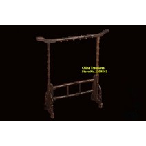 문방사우 필방 바림 붓 전통 나무 브러시 랙 브러시 걸이 펜 홀더 서예, 없음