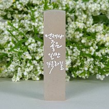 깜장 수제도장 감성캘리글귀 예쁜도장 선물 개인 인감 인사동, 한글양각새김