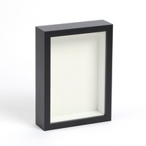 아트공간 3D 입체 관액자 5x7 (블랙), 없음