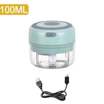 마늘까는기계 마늘박피기 탈피기 미니 전기 마늘 다지기 100/250mL USB 충전 생강 고추 야채 주방 도구, 01 Green 100ML