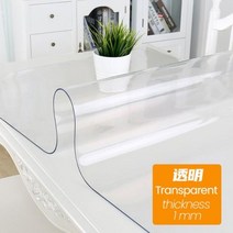 비트라테이블 PVC 투명 식탁보 방수 내유성 데게 부드러운 유리 실리콘 직사각형 테이블 매트, Transparent+80x140cm