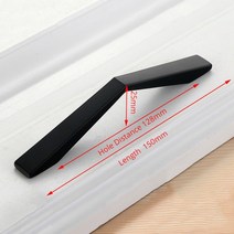 서랍손잡이 싱크대손잡이 주방 옷장 가구 장농 인테리어 알루미늄 블랙 아메리칸스타일 서랍장문고리, 핸들-6086-128
