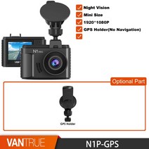 어라운드뷰 후방 사이드 카메라 Vantrue-N1 프로 대시 캠 1.5인치 미니 자동차 DVR 카메라 1080P 비디오 레, 03 N1P-GPS_03 128G