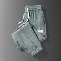 남성 작업 바지 편한 여름 스포츠 캐주얼 밴딩 등산
