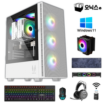오닉스PC 게이밍 컴퓨터 i5 조립 PC 풀세트 데스크탑 세트 롤 로아 발로란트 배틀그라운드 스팀 게임, 게이밍5번-화이트, 3번-SSD1TB변경