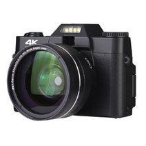 디지털 카메라 48mp 4k 카메라 블로깅 카메라 youtube 30fps wifi 16x 줌 비디오 카메라 캠코더, 홍보 렌즈, 기준