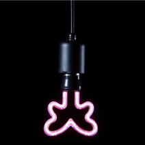 구미LED조명 인테리어램프2.5W 디자인램프 캔들램프 에디슨램프 KS인증제품, 핑크색