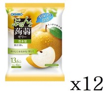 오리히로 곤약젤리 파우치 배맛 12봉지 세트