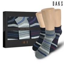 닥스(양말) [닥스양말] 신사3족세트 스니커즈 오색링글 20823