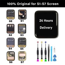 애플워치액정교체 자가수리 Apple Watch 시리즈 1 2 3 4 5 6 se용 오리지널 시계 Lcd 화면 38mm 40mm 42mm 44mm LCD 디스플레이 디지타이징 어셈블, Series 3 GPS 38mm