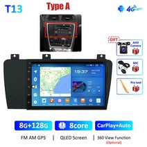 안드로이드올인원 프레임 포함 자동차 라디오 올인원 옥타 코어 GPS RDS 2Din 7 인치 카플레이 IPS 오토 안드로이드 10 볼보 XC70 V70 S60 S80 1998 20, [07] T13 8G 128G 7862 A