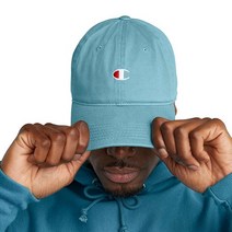 Champion 남성용 의류 워싱 릴렉스 모자 C 로고 Aqua Tonic-586887 One Size